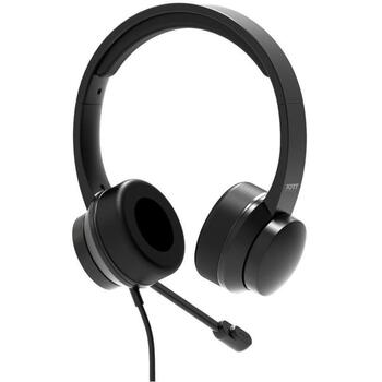 Port Connect austiņas 901605, USB-A, 32 Ohm, 20-20k Hz, 40 mm, stereo, mikrofons, omni, trokšņu slāpēšana, melnas (901605)