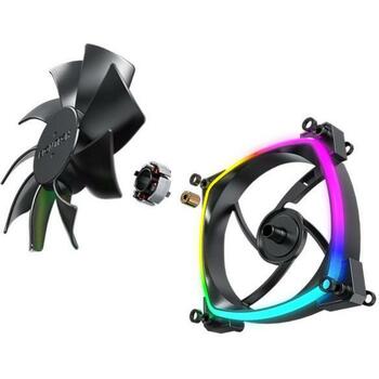 Montech Datora korpuss ventilators AX120PWM KODS, 120mm, 720-1760RPM, 1x9 lāpstiņas, 27dB, 1.8mmH2O, RGB apgaismojums (AX120PWMBLACK)