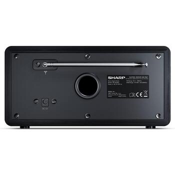 Sharp DAB радио DR-450(BK), 3W, Bluetooth, FM/DAB/DAB+, черный, функция будильника (DR-450(BK))