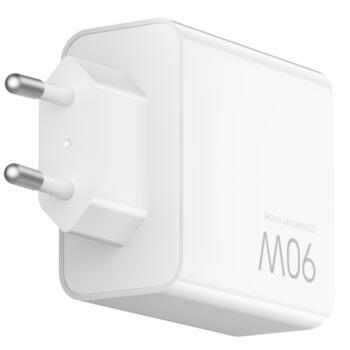 Super jaudīgs universāls lādētājs mobilajām ierīcēm un portatīvajiem datoriem ar USB-A un 2× USB-C pieslēgvietām Type-G balts BHR087MEU Xiaomi (BHR087MEU)