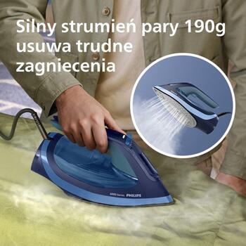 Philips DST6120/20 gludeklis, 2600 W, 45 g/min, 190 g, 0.3 L, SteamGlide Plus, OptimalTEMP, pretpilēšana, pretkaļķa (DST6120/20)