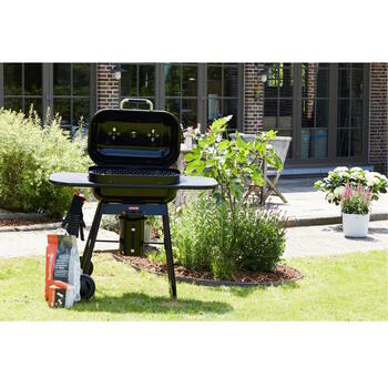 Barbecook Magnus Premium kokogļu grils āra ēdienu gatavošanai 67x43cm līdz 14 personām 85x64x110cm BC-CHA-1069 melns (BC-CHA-1069)