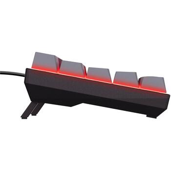 Trust Клавиатура GXT 867 ACIRA 60% 1.8 м USB Механическая QWERTY 61 клавиша RGB подсветка, черная (24882)