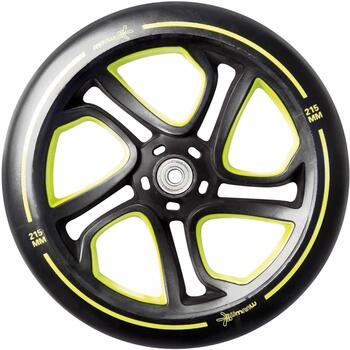 Muuwmi Aluminium Scooter PRO AU 471, 215mm, 56x12cm, 100kg, ABEC 7, PU, регулируемая высота руля, руль BMX (AU 471)