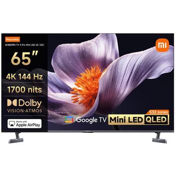 Xiaomi Televizors S Pro Mini LED 65 2026, 3840 x 2160, 1700 cd/m², 2xUSB, 3xHDMI, Google TV, Dolby Atmos (ELA6318EU)