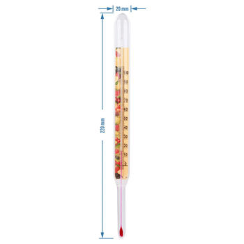 Browin 060100 termometrs konservēšanai, 0-100°C, 22cm, analogais, bez zondes (060100)
