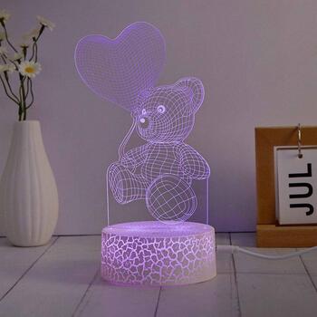 Manta Декоративная лампа SNL115RGB, 5W, 11.4cm, 10cm, 21.7cm, 5V, AA, USB, 2m, многоцветная, LED, сердце (SNL115RGB)