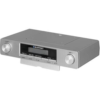 Blaupunkt Кухонное радио KR12SL, 2x0.8W, 20 станций, LCD, будильник, FM, таймер, серебристый цвет. (KR12SL)