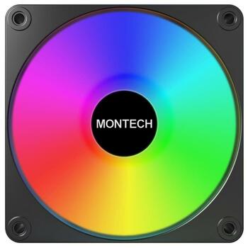 Montech Datora korpuss ventilators GF120R V2 ARGB PWM (B), 120mm, 1600RPM, 70.8CFM, HDB, RGB kontrolieris iekļauts (GF120R V2 ARGB PWM (B))