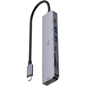 Sbox USB centrmezgls H-999, 7, USB 2.0, USB 3.0, 4K HDMI, 100 W, Power Delivery, 7 porti (H-999)