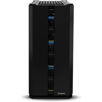 Zalman Корпус ПК X3 BLACK, ARGB вентилятор x4, Midi Tower, 3x3.5