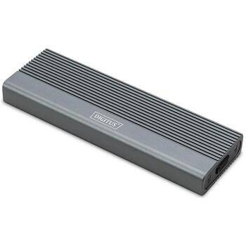 Digitus SSD корпус DA-71120-1, 10 Гбит/с, USB-C 3.1 Gen 2, M.2 NVMe, 1 x внутренний, алюминий (DA-71120-1)