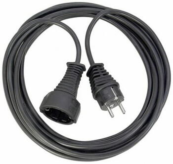 Качественный удлинитель 2м черный H05VV-F 3G1,5, Brennenstuhl, 1165010015, 2м, 10м, 230В, 3G1,5мм2 (1165010015)
