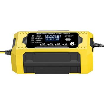 Tracer Akumulatora lādētājs TRABAT47776, 12V, 6A, LED/LCD, automātiskā uzlāde, pārlādēšanas aizsardzība (TRABAT47776)