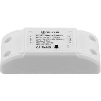 Tellur WiFi Inline Switch TLL331161, 2200W, AC100-240V, 10A, 2,4GHz, IEEE 802.11b/g/n, WPA-PSK/WPA2-PSK, Android 4.1/iOS 8 (TLL331161)