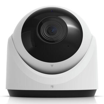 IP камера видеонаблюдения 4K PoE 8 МП сенсор 1 1.8″ AI распознавание событий ИК ночное видение 30 м микрофон защита от погодных условий IP66 настенное потолочное крепление G6 Turret Белая Ubiquiti (UVC-G6-TURRET-W)