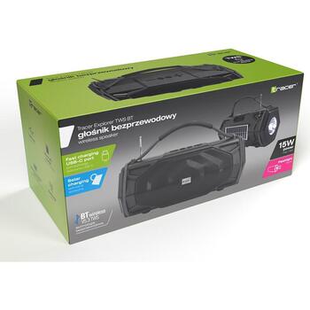 Tracer Портативная Bluetooth колонка TRAGLO47616, 1800 mAh, 15W, Bluetooth 5.3, FM радио, microSD, USB-C (TRAGLO47616)