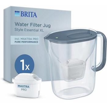 Brita Style Essential XL STYLE-BLUE, 3,6л, 2,3л, Stone Blue, Smart Light LED, фильтр MAXTRA PRO (STYLE-BLUE)