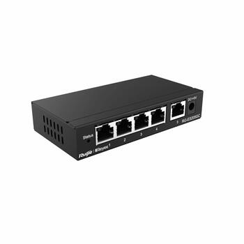 Ruijie Reyee RG-ES205GC | 5-портовый Гигабитный Умный Коммутатор с Облачным Управлением (Без PoE) — Чёрный Корпус (RG-ES205GC)