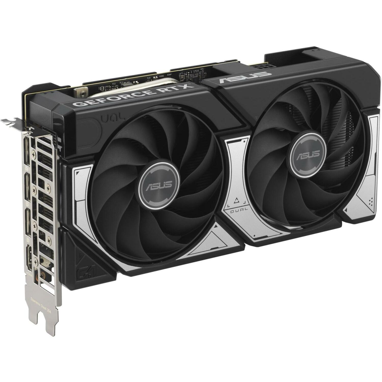 Asus Video karte DUAL-RTX5060TI-O16G 16GB GDDR7, PCIe 5.0, 2 ventilatori, 7680 x 4320, 2.5 slots (DUAL-RTX5060TI-O16G)