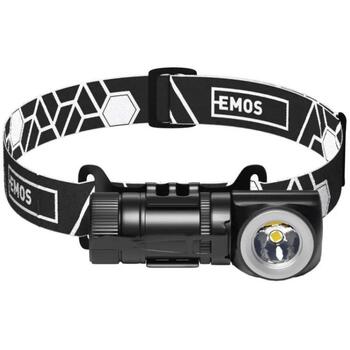 Emos LED налобный фонарь P3544, 500 lm, 120 m, Li-Ion 800 mAh, 60 g, 80 × 29 × 30 mm, USB-C, 2 режима, ударопрочный (P3544)