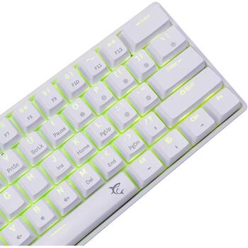 White Shark Клавиатура SHINOBI-2-W-US-BLUE.SW, 1.8m, 61 клавиша, механическая, USB-C, RGB подсветка (SHINOBI-2-W-US-BLUE.SW)
