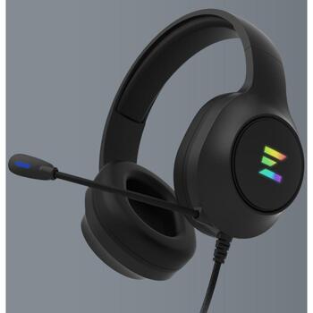 Zalman Провода наушники ZM-HPS310 BK, 243г, 50мм, 32Ω, 106дБ, 20-20000Гц, USB, RGB подсветка, 2.2м кабель (ZM-HPS310 BK)