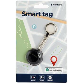Gembird Устройство слежения TA-TAG-01-BK, 4 г, CR2032, Bluetooth, 10 месяцев работы от батареи, 1 динамик (TA-TAG-01-BK)
