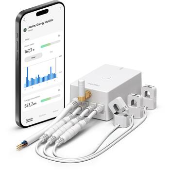 Aeotec Энергометры 8 AEOEZWA046C3A60, 60A, Z-Wave, уведомления на смартфон, мониторинг потребления энергии, измерение напряжения (AEOEZWA046C3A60)