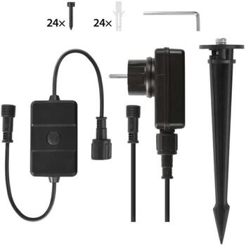 Emos GoSmart Уличный LED Прожектор ZIW184R, 14 W, RGBIC, WiFi, 990 lm, IP65, 3 сегмента, 20 000 ч. (ZIW184R)