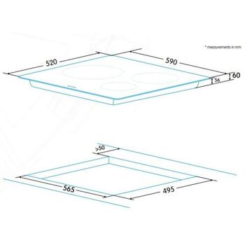 Edesa индукционная варочная панель EIM-6330 HT A USED, 7000 Вт, 3 зоны, 220-240 В, 50-60 Гц, 9 уровней, таймер (EIM-6330 HT A USED)