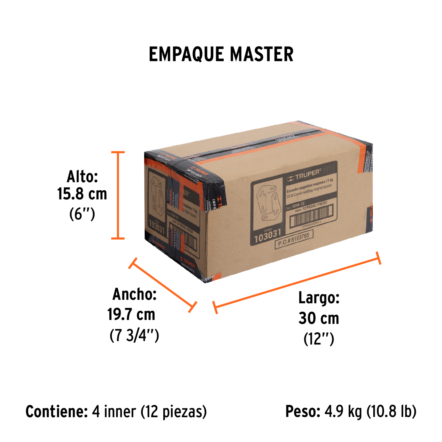 Stūra metināšanas magnēti ESM-32 TRUPER (ESM-32)