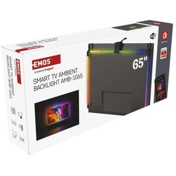 Emos Окружающее LED RGB освещение ZTV65, 24 Вт, 610 лм, 96 сегментов, WIFI + BLE, совместимо с Amazon Alexa, Google Assistant (ZTV65)