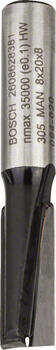 Pirkstfrēze frēze HM B=8 mm, l=20 mm,kāts 8mm, Rokas frēzēm, malu frēzēm GROPJU FRĒZE STANDARD FOR WOOD, 2608628381, BOSCH (2608628381)