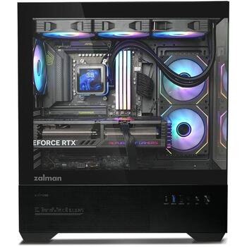 Zalman CHRONIX V2, корпус ATX Mid-Tower, 3x120 мм ARGB вентилятора, черный (CHRONIX V2 BLACK)