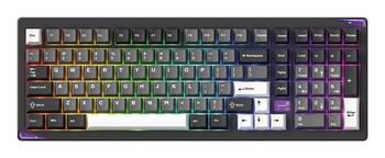 Akko Gem 02 VIA klaviatūra 6978414650828, 102 taustiņi, QWERTY, ANSI, mehāniskā, RGB LED, USB+RF+BT 5.0, 8000mAh, 1000Hz, 2.4GHz (6978414650828)