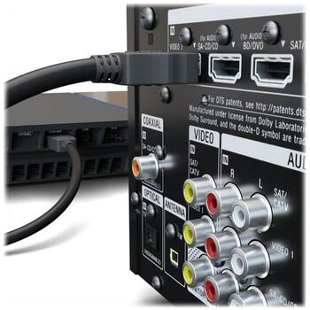 Goobay HDMI кабель 41082, 1м, поддержка 8K, черный, круглый, HDMI мужской разъем (41082)