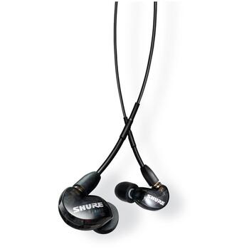 Shure SE215 наушники SE215-K-EFS, 20 Ом, стерео, 3.5 мм разъем, 22-17500 Гц, 3 мягких насадки (SE215-K-EFS)
