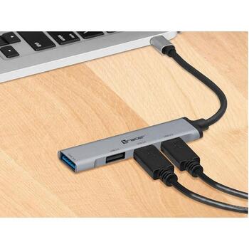 Tracer USB хаб H40 TRAPOD46999, 4 x USB Type A Female, USB-C, 5V, USB 3.0/3.1/3.2, USB 2.0 (TRAPOD46999)