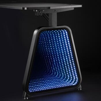 White Shark Игровой стол MEDUSA, 136см, 60см, 75см, черный, 2 ноги, встроенная RGB LED подсветка (MEDUSA)