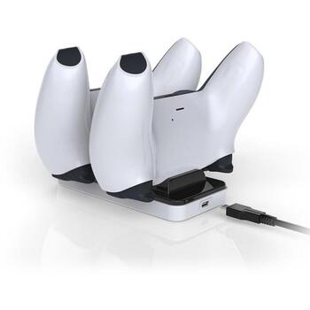 Subsonic Зарядная станция SA5608, для 2 контроллеров, USB подключение, противоскользящие ножки, USB кабель (SA5608)