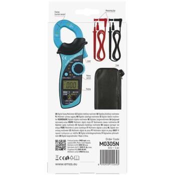 Emos Токовый мультиметр MD-310C M0305N, 2–600 A, 2–600 V, 200 mV – 600 V, 200 Ohm – 20 MOhm, автоматическое отключение (M0305N)