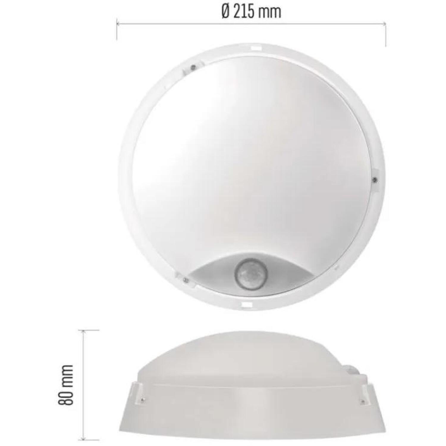 Emos LED Свет ZURI ZM3231, 14 W, 220-240 V, 50/60 Hz, 1100 lm, IP54, PIR датчик, 120° угол луча (ZM3231)