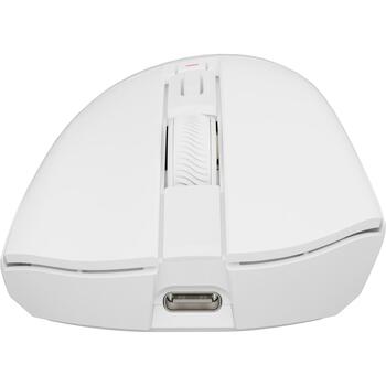 Genesis Zircon 880 NMG-2380, bezvadu optiskā spēļu pele, 12000 DPI, 6 pogas, 2.4 GHz, Bluetooth, USB, balta (NMG-2380)