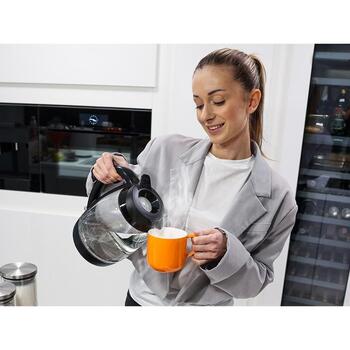 Lafe Электрический чайник Essential XL LAFCZA47573, 2200 W, 2 л, стекло, автоматическое отключение, индикатор уровня воды (LAFCZA47573)