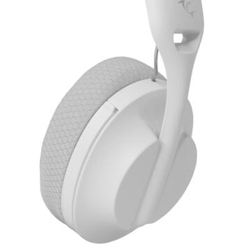 White Shark Беспроводные игровые наушники FALCON WHITE/GREY, 175g, 40mm, 121dB, 30Ω, 20-20000Hz, 2 динамика, 1.5m кабель (FALCON WHITE/GREY)