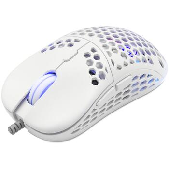 eShark NAGINATA ESL-M4 NAGINATA-W, 16 000 DPI, 1000Hz, 50G, 6 кнопок, RGB, 1,8м USB, Тефлон (NAGINATA-W)