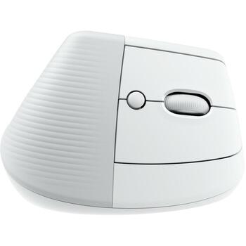 Logitech USB оптическая мышь вертикальная, 910-006477, 4000 DPI, 6 кнопок, RF беспроводная + Bluetooth, белая (910-006477)