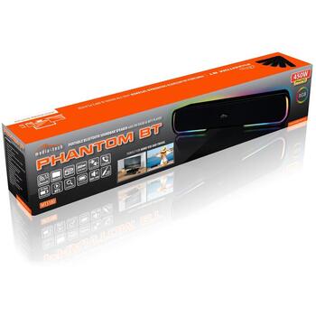 Media Tech Беспроводной динамик MT3180, 10W RMS, 450W PMPO, Bluetooth 5.1, FM радио, microSD, USB, AUX, встроенный микрофон (MT3180)