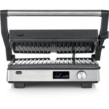 Severin KG 2380 гриль, 2000 Вт, 220 °C, 2 положения, керамическое покрытие, сменные пластины, можно мыть в посудомоечной машине (2380)